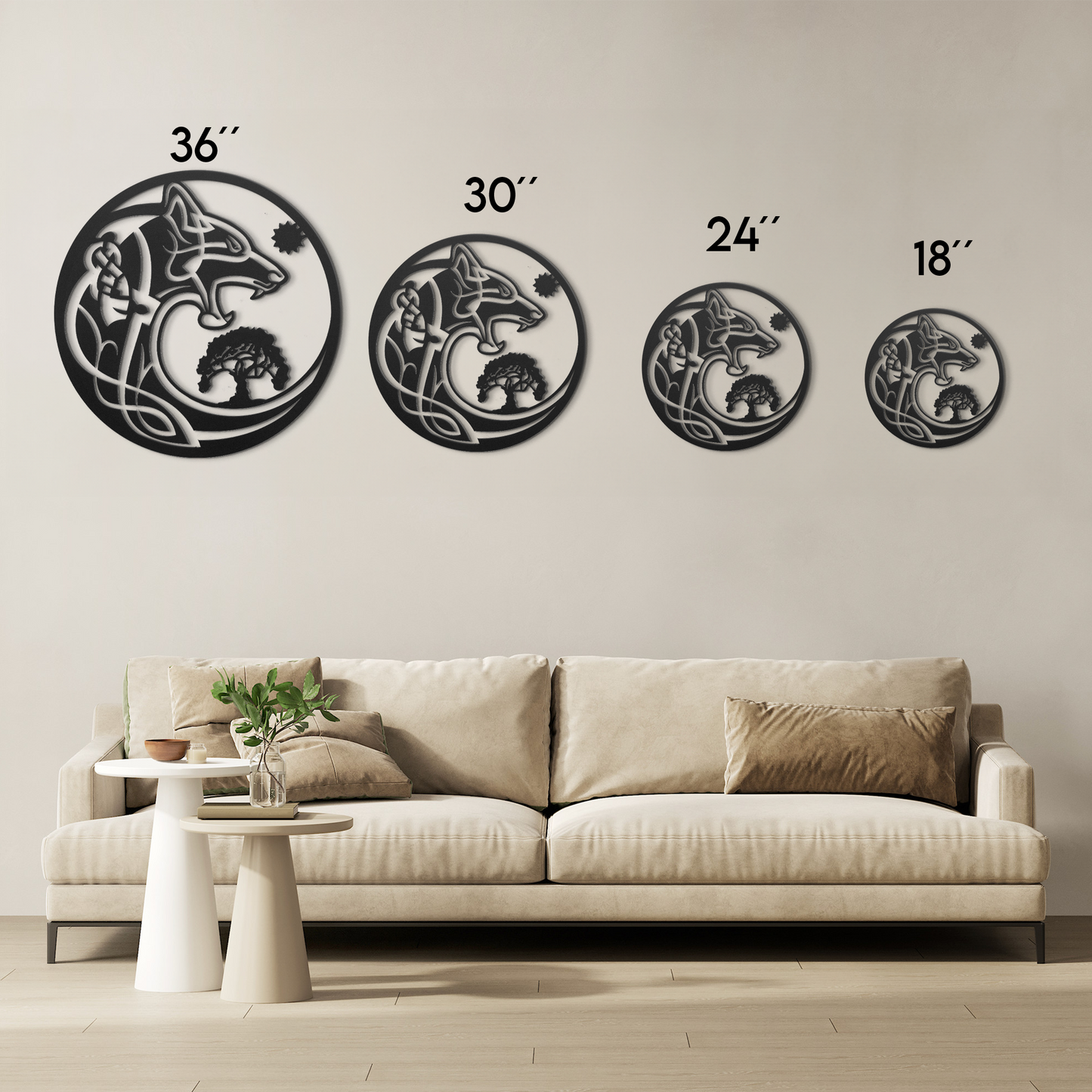 Fenrir Metal Wall Art