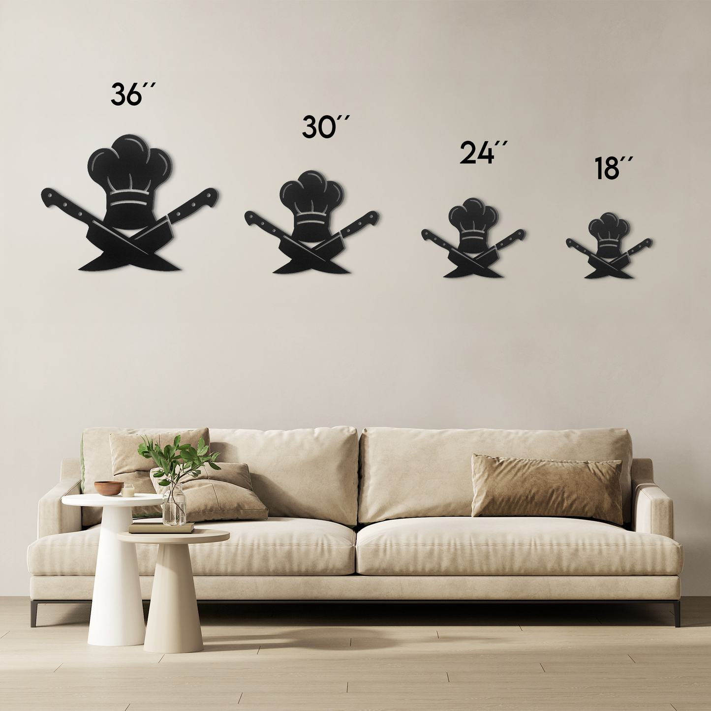 Chef Metal Wall Art