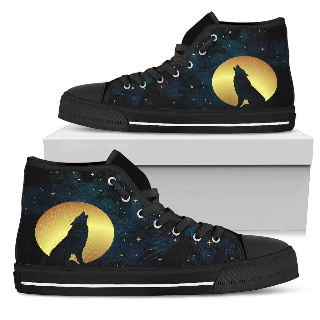 Wolf Love High-Top Shoes | woodation.myshopify.com