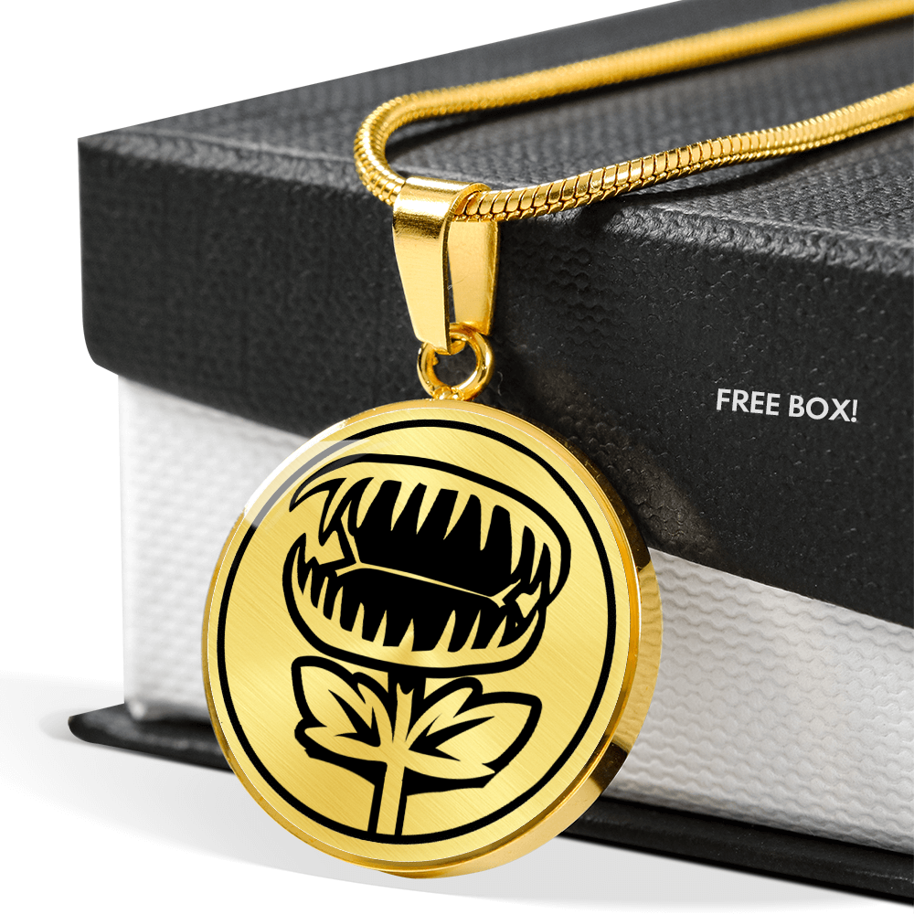 Personalized Venus Fly Trap Necklace. Venus Fly Trap Gift