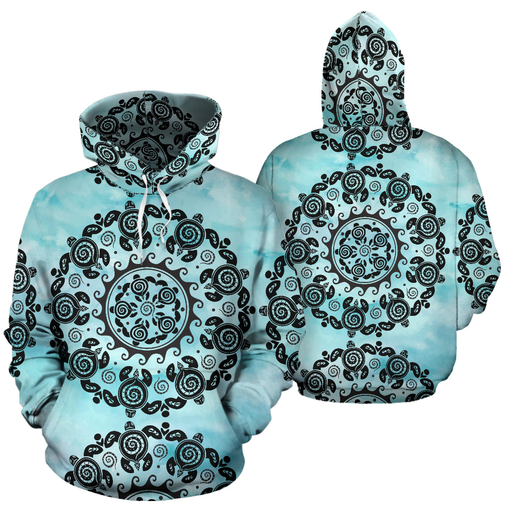 Turtle Mandala Hoodie | woodation.myshopify.com