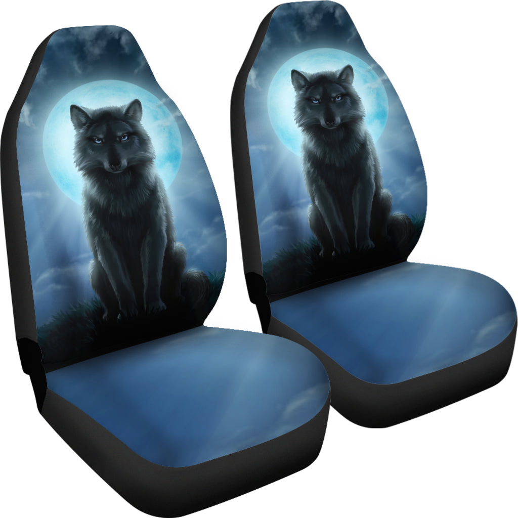 Bohemian Wolf Car Seat Covers | woodation.myshopify.com