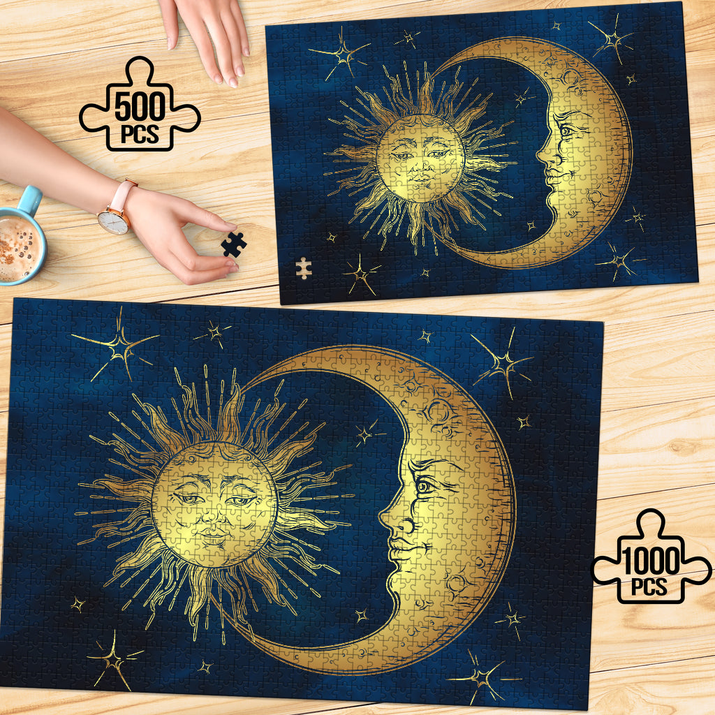 Sun & Moon - Premium Wood Puzzle
