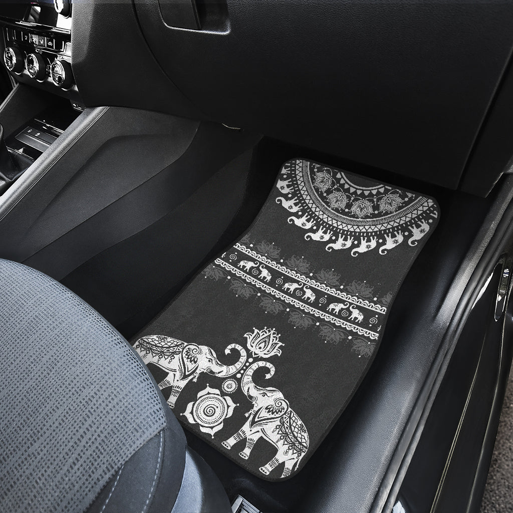 Elephant Mandala Front Car Mats(Set Of 2) | woodation.myshopify.com