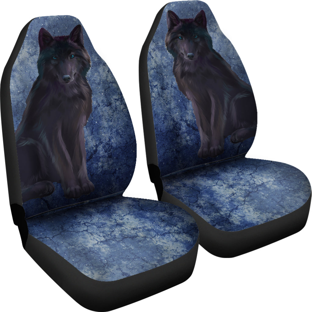 Bohemian Wolf Car Seat Covers | woodation.myshopify.com