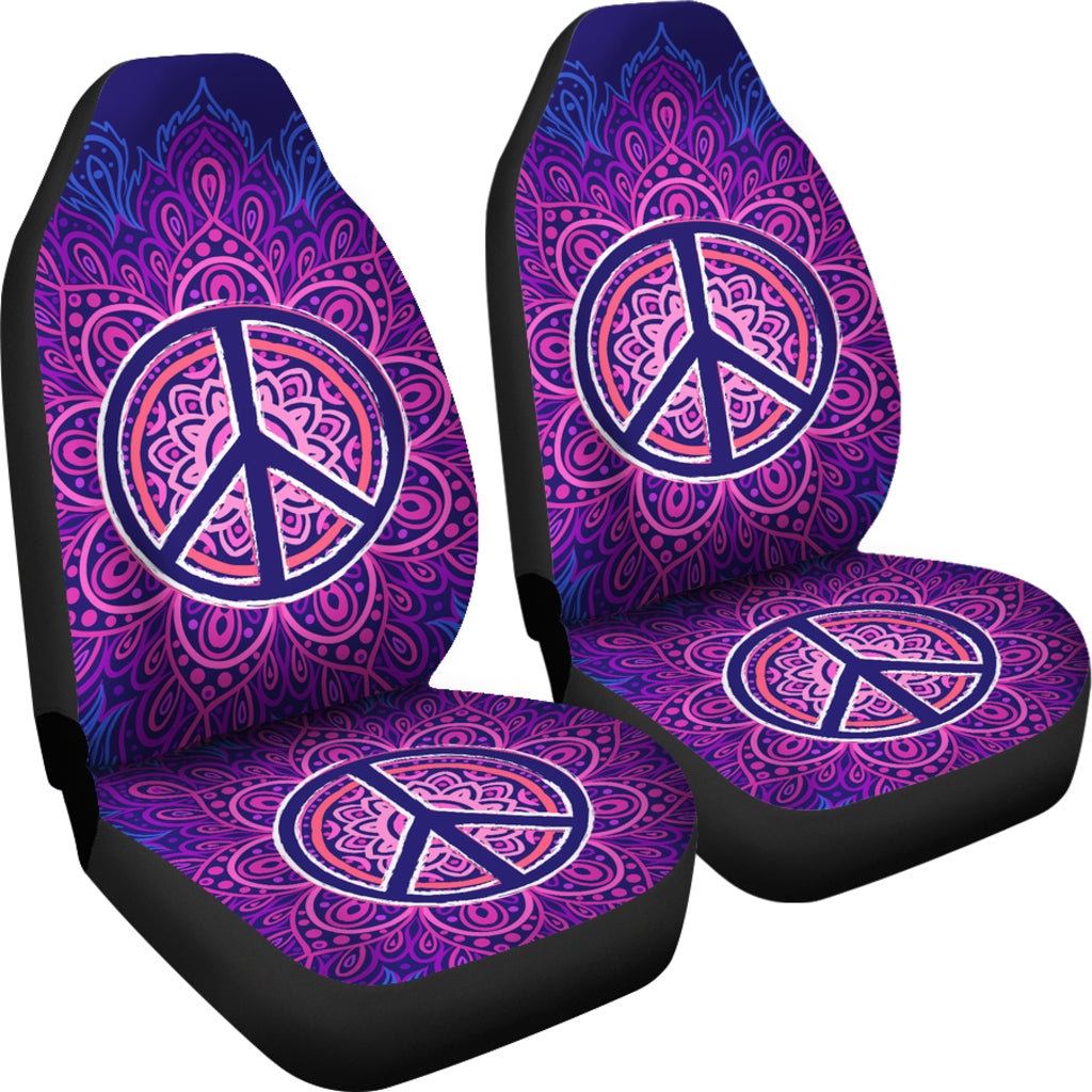 Peace & Love Car Seat Covers | woodation.myshopify.com