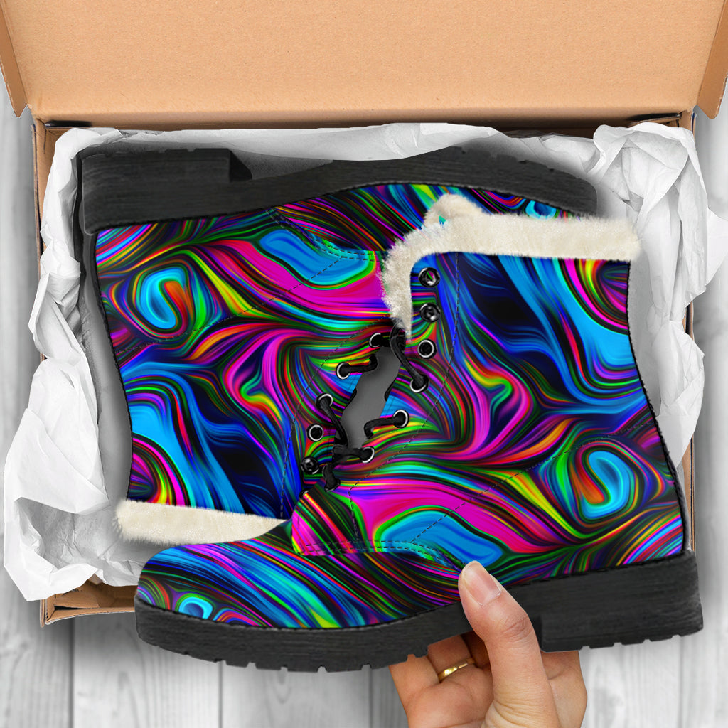 Acid Style Faux Fur Boots