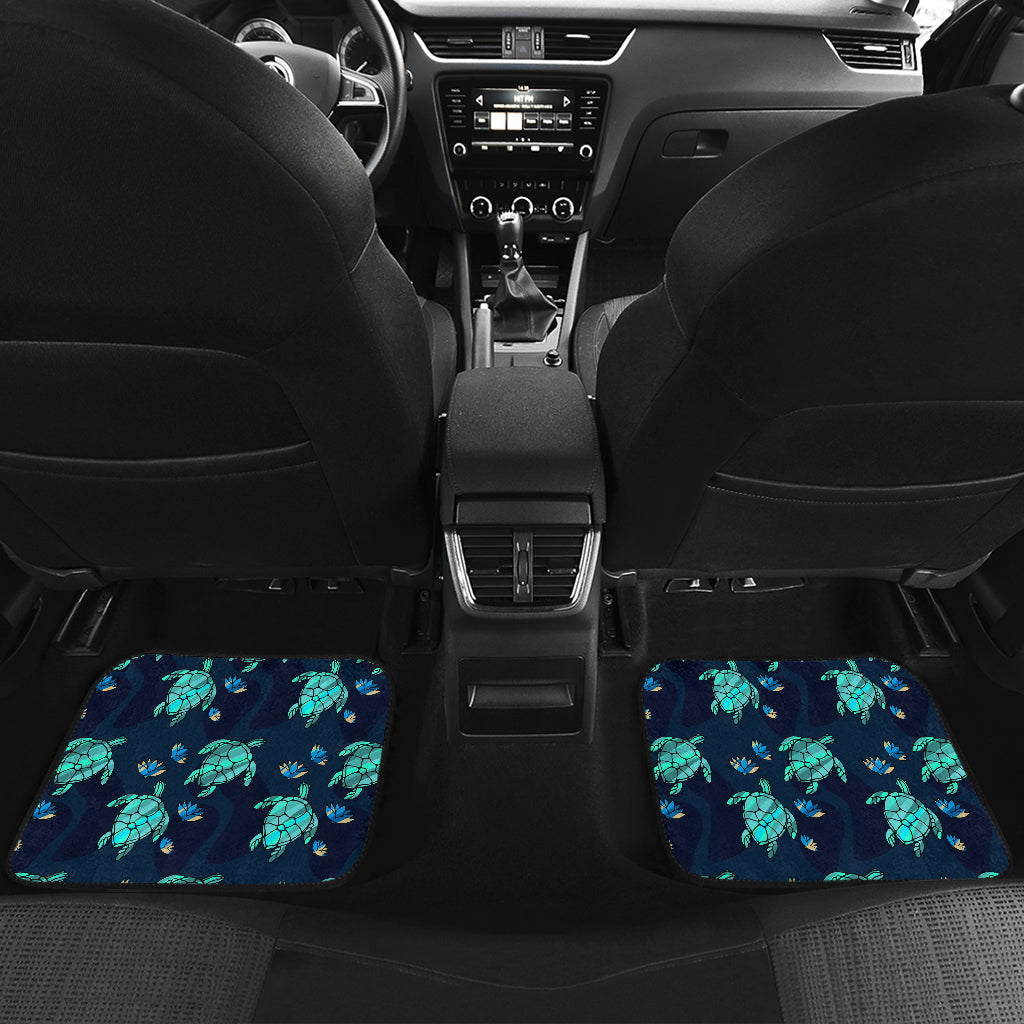Turtle Love Front And Back Car Mats (Set Of 4) | woodation.myshopify.com