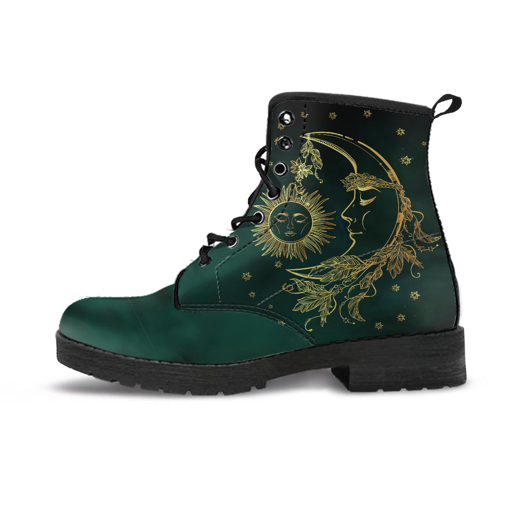 Emerald Sun & Moon Boots