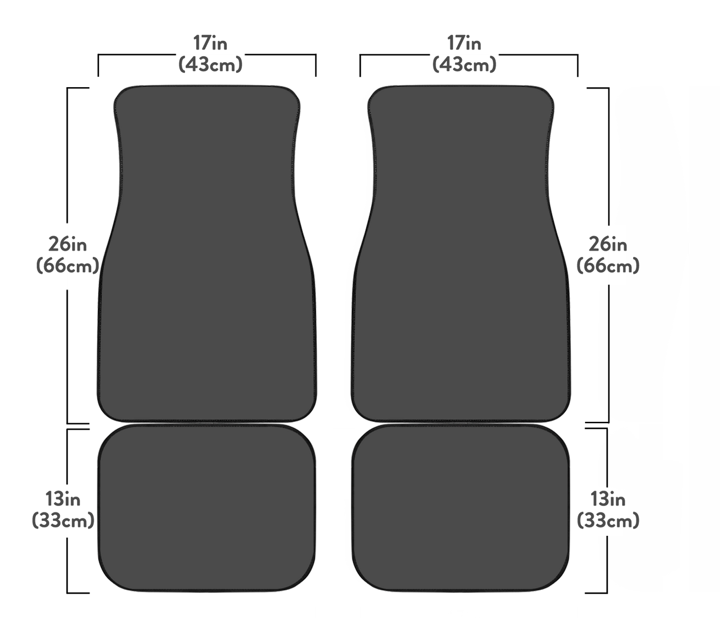 Wild Wolf Front And Back Car Mats (Set Of 4) | woodation.myshopify.com