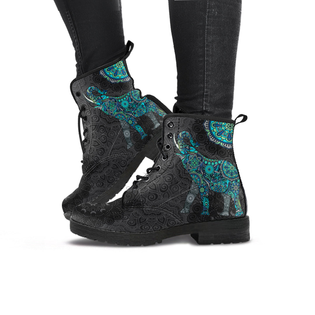 Lucky Mandala Elephant Boots