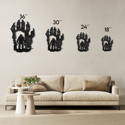 Big Foot Metal Wall Art