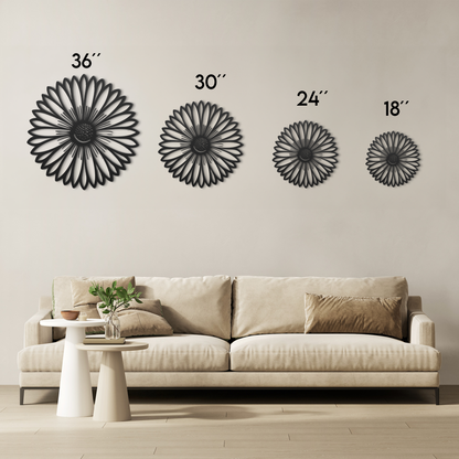 Daisy Flower Metal Wall Art