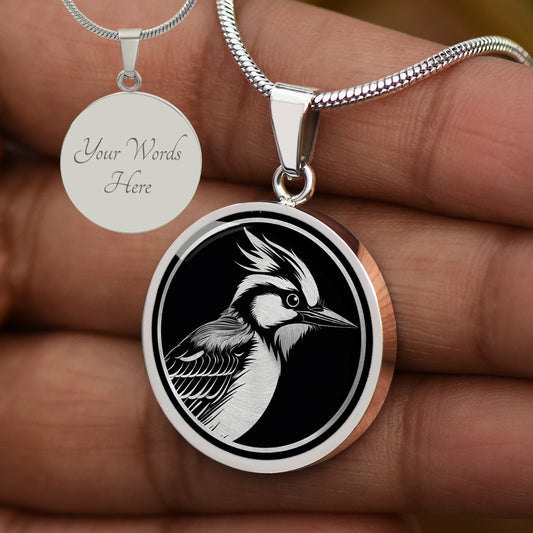 Custom Blue jay Necklace