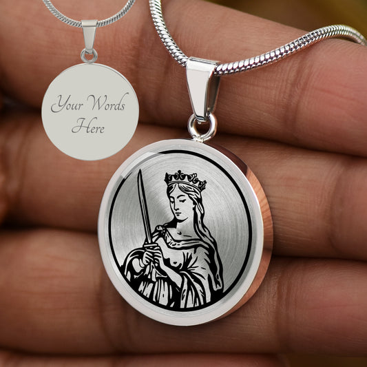Custom Catherine Of Alexandria Necklace