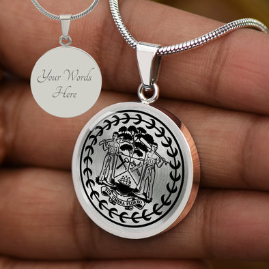 Custom Belize Emblem Necklace
