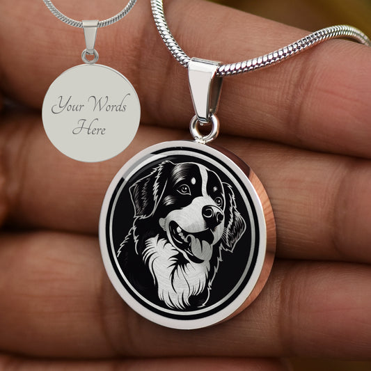 Custom Bernese Mountain Dog Necklace