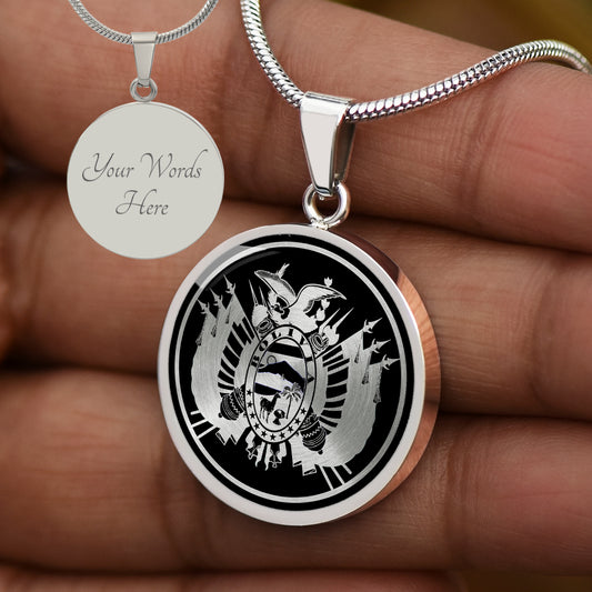 Custom Bolivian Emblem Necklace