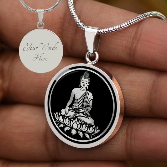 Custom Meditating Buddha Necklace