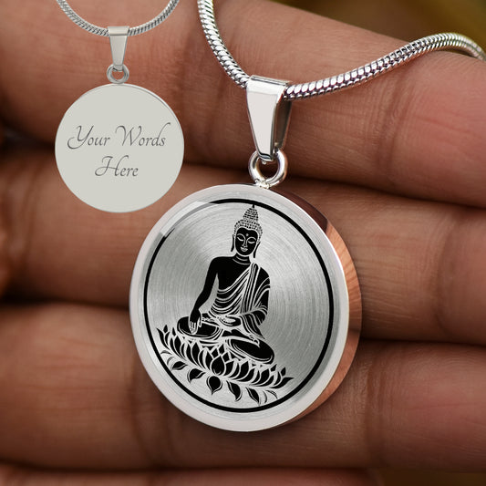 Custom Meditating Buddha Necklace