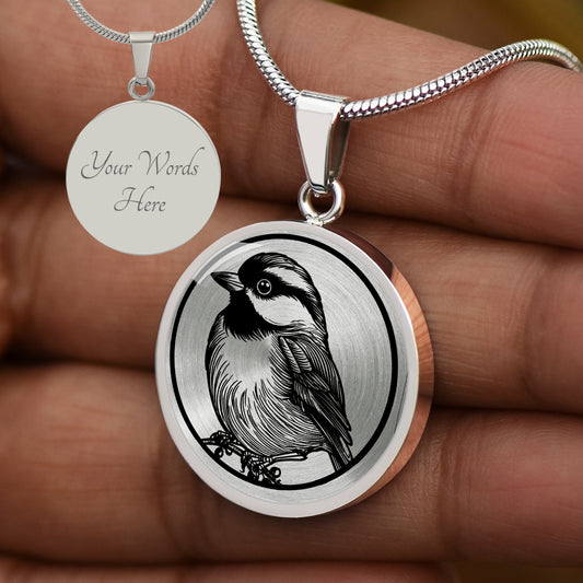 Custom Chickadee Necklace