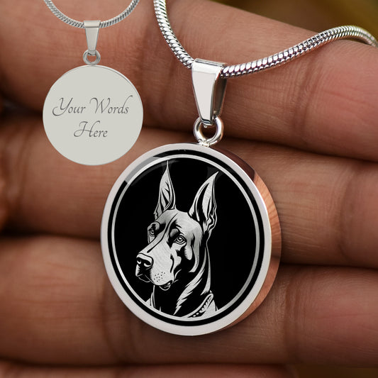 Custom Doberman Necklace