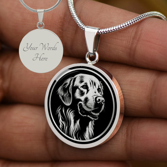 Custom Golden Retriever Necklace