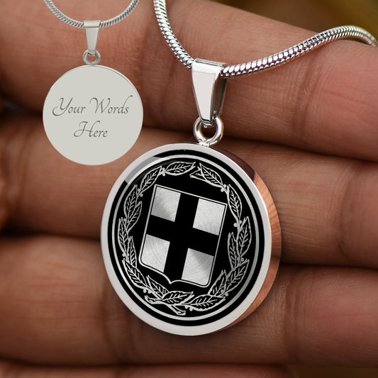 Custom Greece Emblem Necklace