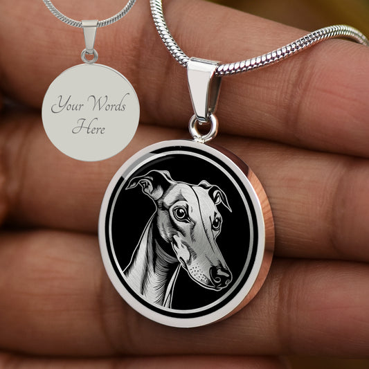 Custom Greyhound Necklace