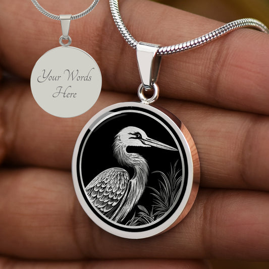 Custom Heron Necklace