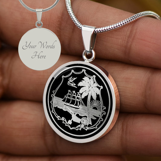 Custom Liberia Emblem Necklace