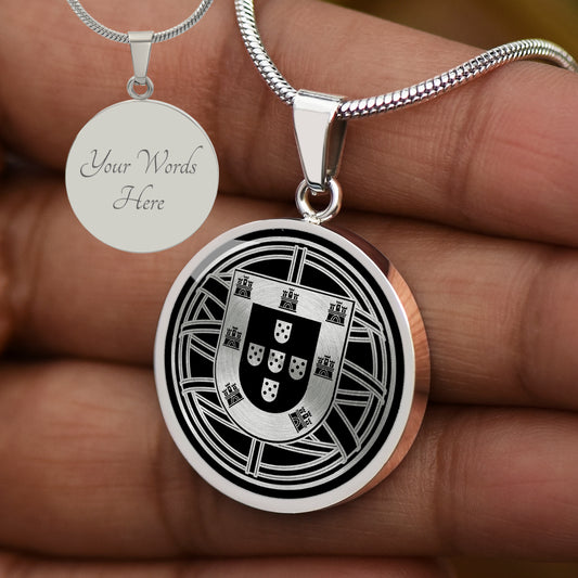 Custom Portugal Emblem Necklace
