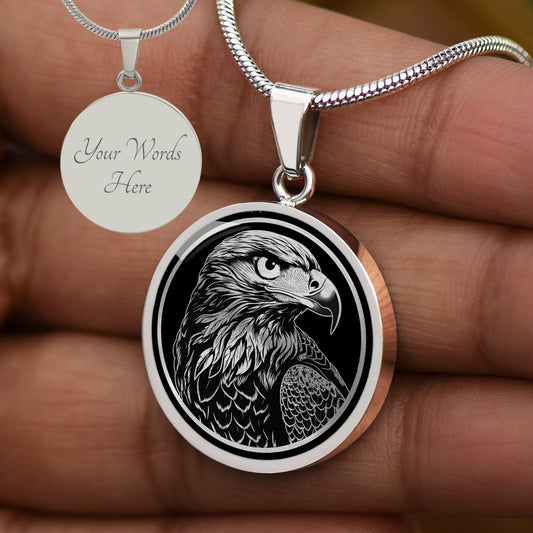 Custom Red Tailed Hawk Necklace