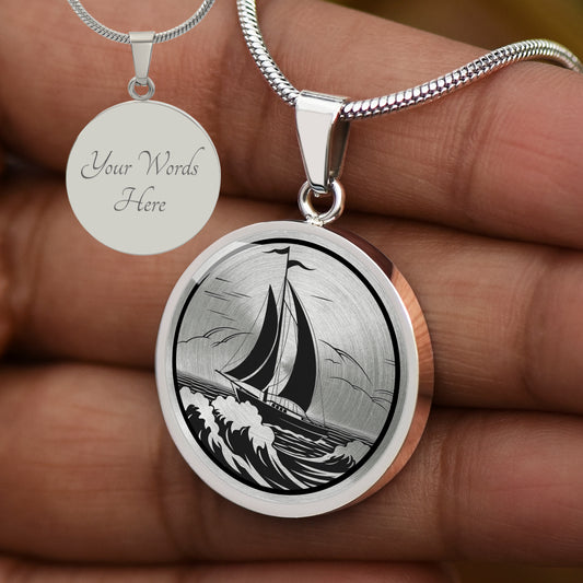 Custom Sailboat Necklace