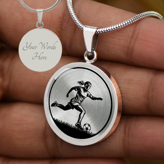 Custom Women's Soccer Necklace