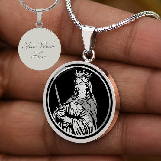 Custom Catherine Of Alexandria Necklace