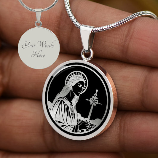 Custom St Dymphna Necklace