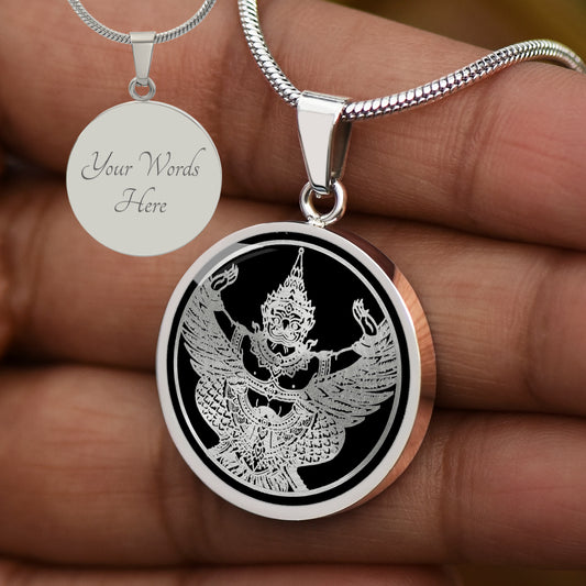 Custom Thailand Emblem Necklace, Garuda Jewelry