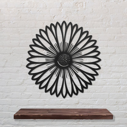 Daisy Flower Metal Wall Art