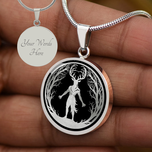 Custom Cernunnos Forrest God Necklace