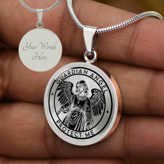 Custom Guardian Angel Necklace