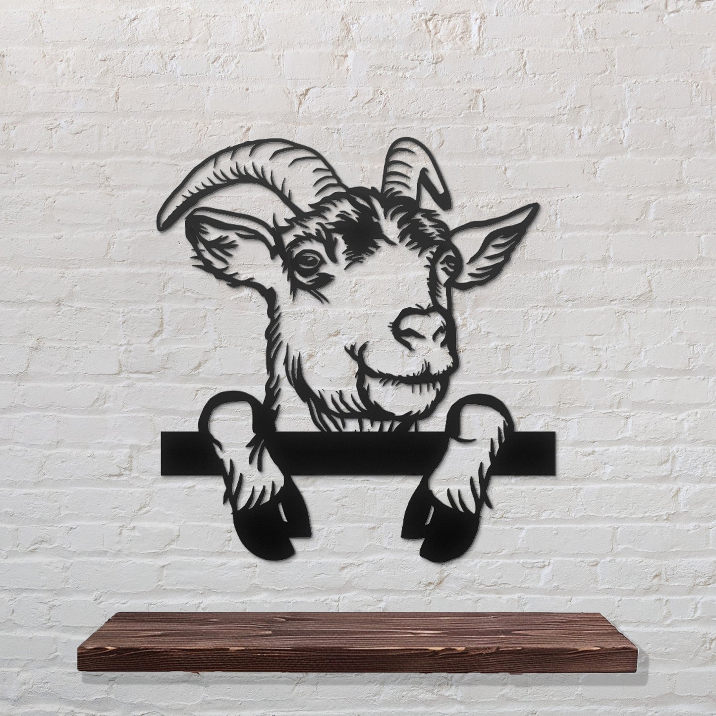 Goat Metal Wall Art