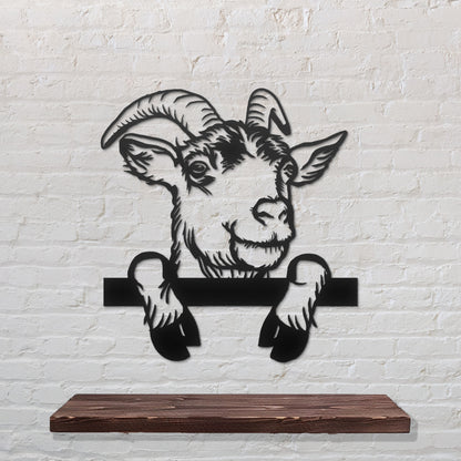 Goat Metal Wall Art