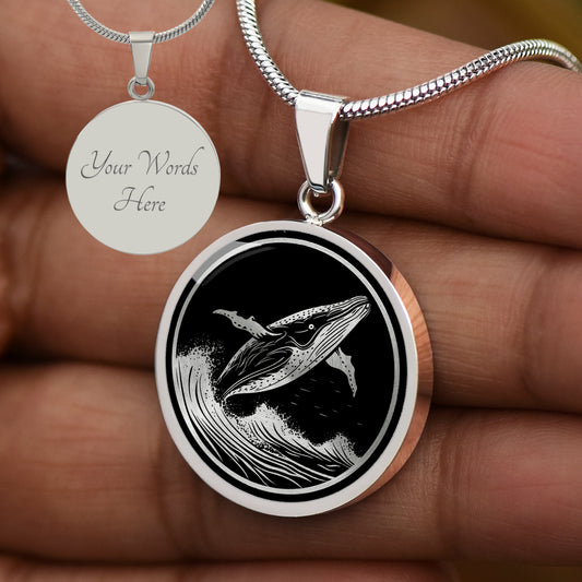 Custom Humpback Whale Necklace