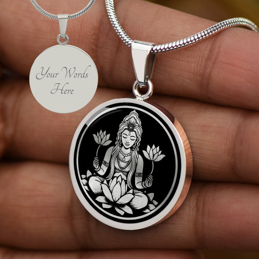 Custom Lakshmi Goddess Necklace