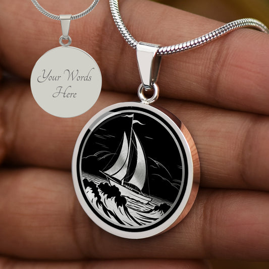 Custom Sailboat Necklace