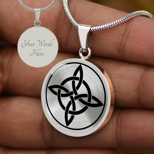 Custom Wiccan Protection Knot Necklace