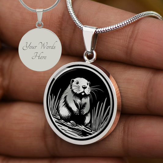 Custom Beaver Necklace