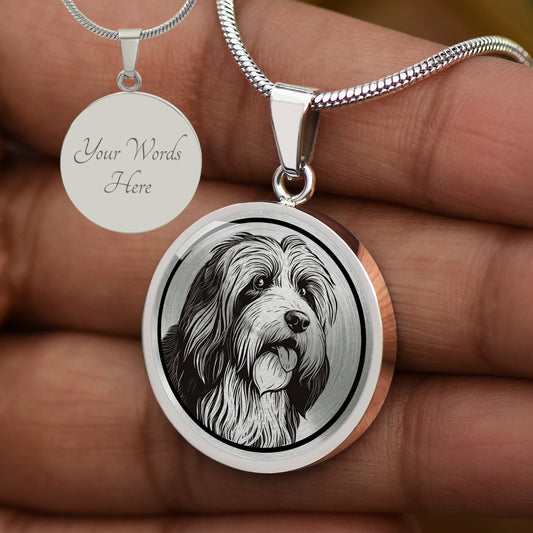 Custom Bearded Collie Necklace