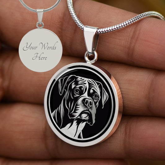 Custom Boxer Dog Necklace